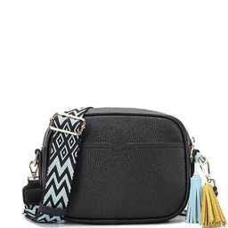 CORSICA PU Structured Shoulder Bag with Tasselled image 4