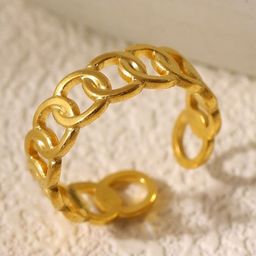 MYKI Gold-Plated Adjustable Finger Ring-image-90