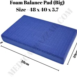 Exercise Balance Pad Non-Slip Cushioned Foam Mat Knee Pad for Yoga Blue 4 mm Yoga Mat-image-49