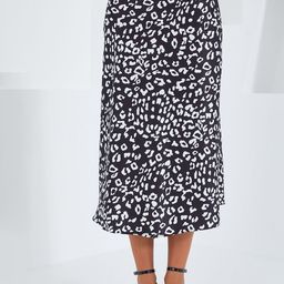BIGDART Women Animal Printed A-Line Midi Skirt-picture-5