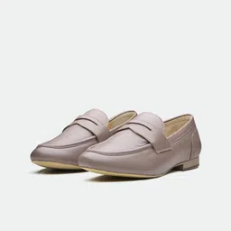 Oroh Women Leather Round Toe Lightweight Loafers-picture-40