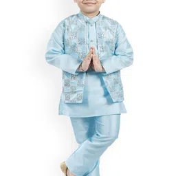 BAESD Boys Embroidered Regular Kurta with Pyjamas-41
