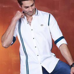 ALMATY Men Comfort Slim Fit Opaque Casual Shirt-image-84