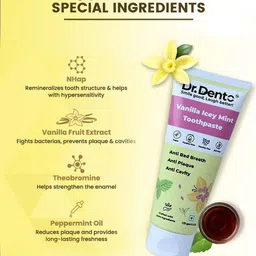 Dr.Dento Set Of 3 Vanilla Icey Mint Toothpaste & Mint Mouthwash & Electric Toothpaste image 5