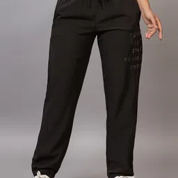 PROBASIC Women Typography Detail Cotton Track Pants-image-52