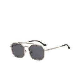 SPADEACES Unisex Black Lens & Silver-Toned Rectangle Sunglasses-picture-22