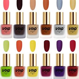 VOLO Set Of 12 Velvet Matte Nail Polish-8 ml Each-image-93
