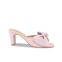 Shoetopia Block Sandals with Bows image 3