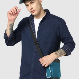 GAP Slim-Fit Full-Sleeve Pure Cotton Shirt With Patch Pockets-image-3