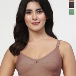 LILY Full Coverage Non Padded Non-Wired Back Closure Everyday Bra-picture-3