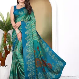 MAGNEITTA Woven Design Pure Chiffon Saree-image-76