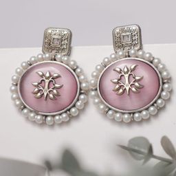SIVA BY ANIKA Brass-Plated Stones Studded & Beaded Antique Circular Drop Earrings-25
