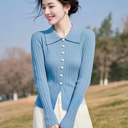 StyleCast Women Long Sleeves Shirt Collar Cardigan-picture-24
