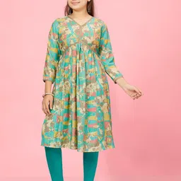 Mom&Bae Women Blue Kurtas-image-43
