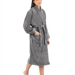 RANGOLI Noble Pure Cotton 550 GSM BathRobe-10