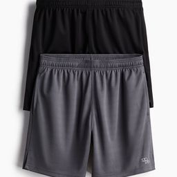H&M Men Pack Of 2 DryMove Sports Shorts-image-96
