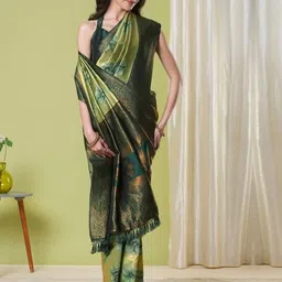 HI FI NX Woven Design Zari Art Silk Banarasi Saree-image-88