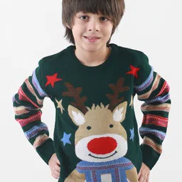 KNITCO Unisex Kids Pullover with Applique Detail-image-73