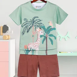 HELLCAT Boys Printed T-shirt with Shorts-26