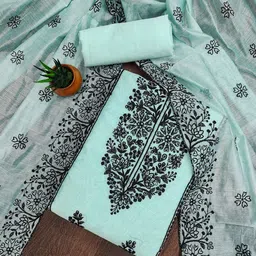 Nayanthara Trends Embroidered Unstitched Dress Material-picture-31