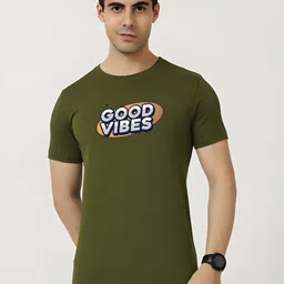 KaamBhari Typographic Printed Round Neck Pure Cotton T-shirt-picture-21