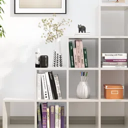 HEXA RED White Moisture & Termite Resistant Free Standing Book Shelf image 5