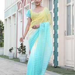 Sitanjali Woven Design Striped Ready to Wear Saree-image-22