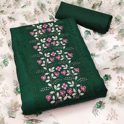 Rangtulika Ethnics Embroidered Unstitched Dress Material-picture-46