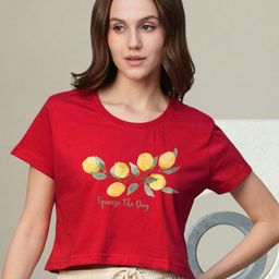PRONK Men Graphic Printed Crop Cotton T-shirt-image-17