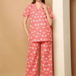 Purple State Women Printed Night suit-image-57