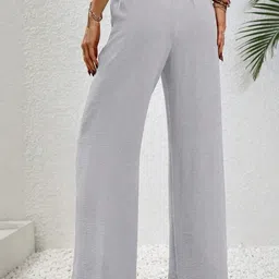 Imsa Moda Women Loose Fit High-Rise Trousers-image-25