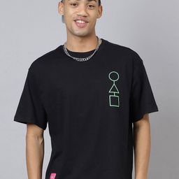 Free Authority Men Graphic Printed Round Neck Cotton Oversized T-shirt-image-41