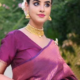 SHOP DROP Woven Design Zari Pure Silk Mysore Silk Saree-picture-28