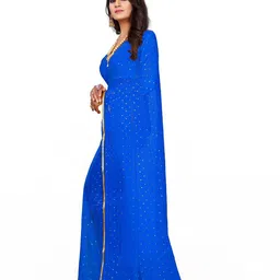 REDFISH Printed Bollywood Chiffon Saree-picture-22