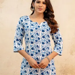 Mialo fashion Floral Printed V-Neck Kurti-32