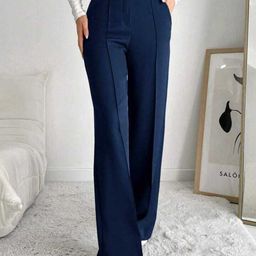 Next One Women Smart Loose Fit High-Rise Easy Wash Pleated Trousers-picture-31