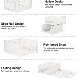 RUBOXA White Set of 6 Regular Multi-Utility Organisers image 2