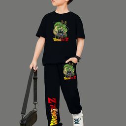 MODARUE Boys Dragon Ball Goku Anime Printed Round Neck T-shirt With Joggers-image-66