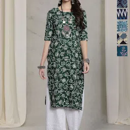 7Threads Women Pack of 6 Printed Regular Straight Kurtas-image-81