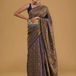 all about you Ethnic Motifs Woven Design Zari Pure Silk Banarasi Saree-image-44