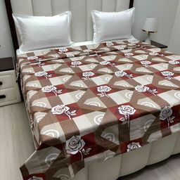 Pure Decor Brown & White Printed Pure Cotton 260 TC King SizeDuvetCover-picture-32
