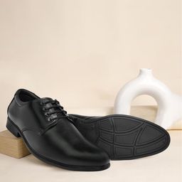 Ajanta Men Leather Formal Lace-Up Solid Derbys-picture-14