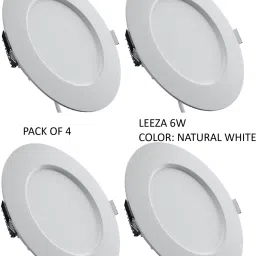 Leeza 6W Led Down Light For Ceiling Natural White Pack of 4 Downlighter Ceiling Lamp-25