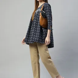 KALINI Striped Fit & Flare Dress-picture-58