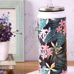 PENTADECO Green & Pink Single Aluminium Printed Water Bottle-20