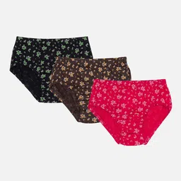 Bodycare Girls Floral Printed Pack Of 3 Assorted Briefs KIA9993-PK001-picture-29