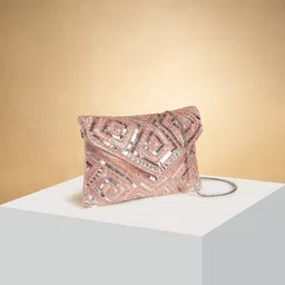 Forever Glam by Pantaloons Embellished Envelope Clutch-40