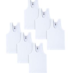 Revvo Junior Boys Pack Of 2 Pure Cotton Basic Vests RJV-111-image-29