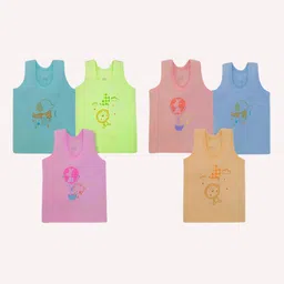 NEW TRINATH HOSIERY Kids Pack Of 6 Printed Cotton T-Shirts-33