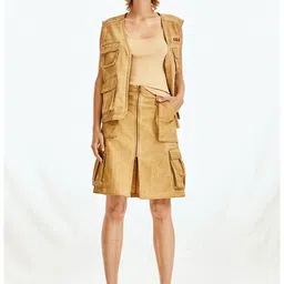 H&M A-Line Knee Length Cargo Skirt-53